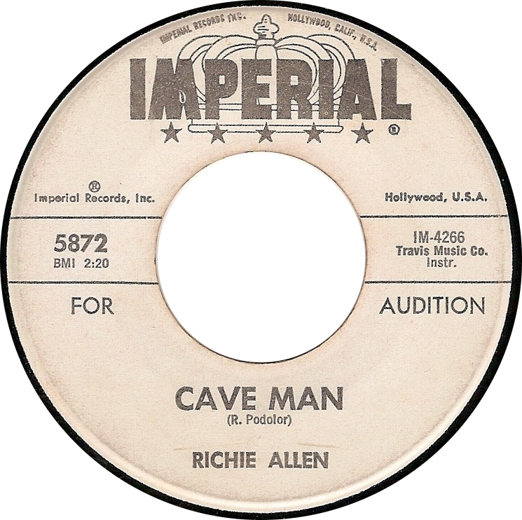 Richie Allen, Cave Man (Imperial 5872)