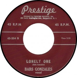 Babs Gonzales, Lonely One (Prestige 45-204B)